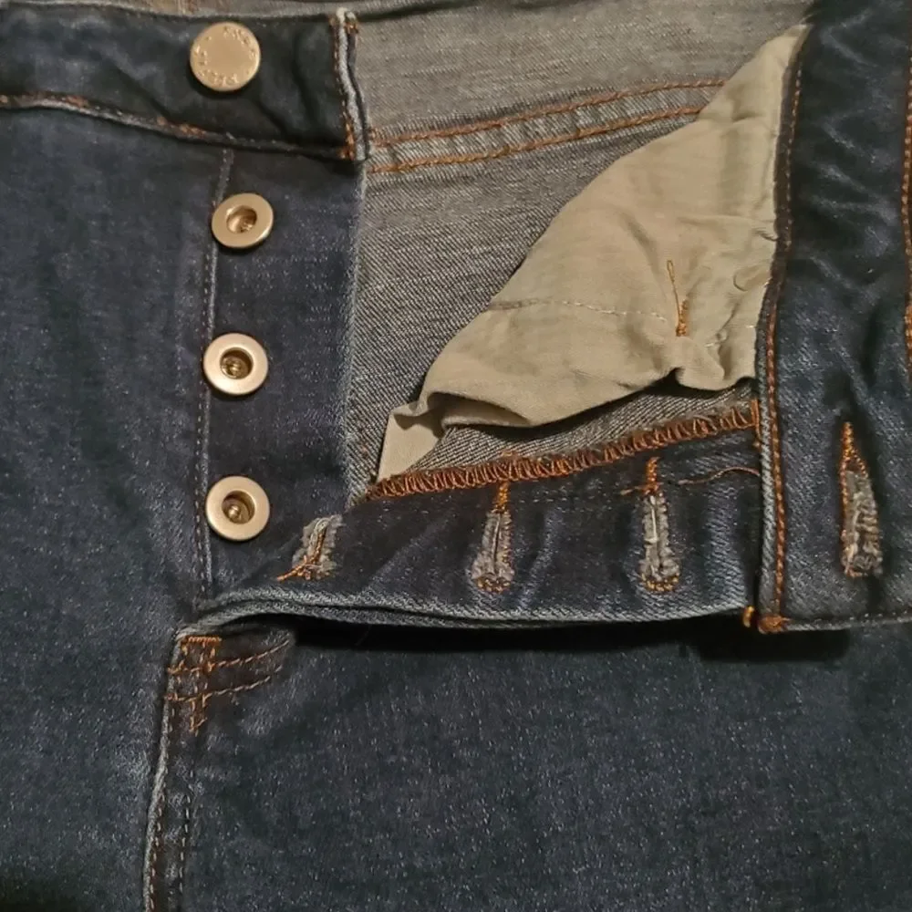 Free People Payton Button Fly Jeans Medium Wash Size 27 - Picture 6 of 11